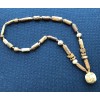 Collier ancien perles de verre et céramiques
