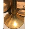 Pied de table trompette laiton Italie