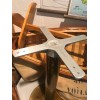 Pied de table trompette laiton Italie