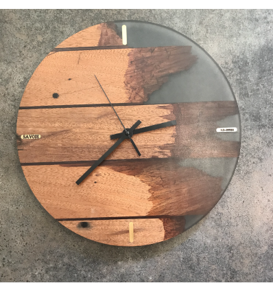 Horloge en bois de pont du vapeur Savoie