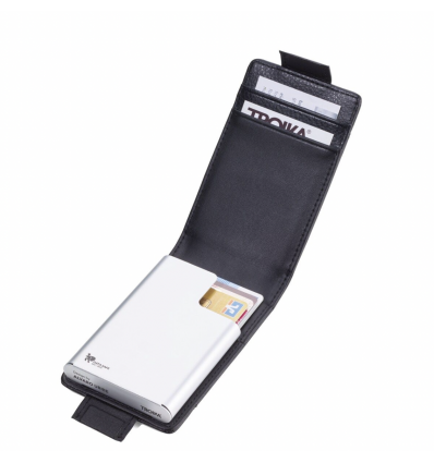 Credit card case BLACK & SILVER TROIKA