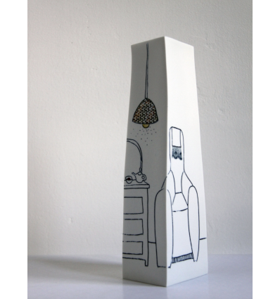inside - out ! vase en porcelaine