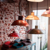 Lampe en métal de bidons recyclés Indonésie