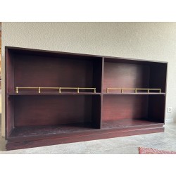 Langes Bücherregal, legendäre Möbel, Antike,Schiffsabbruchmöbel. M/N Giuseppe Verdi