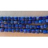 Collier, sautoir, 120cm lapis-lazuli, perles carrées