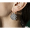 N1 Acier Boucles d'Oreilles de La Mollla, fabriquées à la main, en Italie et en France, chaque objet, chaque bijou de La Mollla