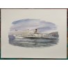 Bateaux vapeur du Léman / série de 4 tirages