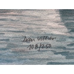 Bateaux vapeur du Léman / série de 4 tirages