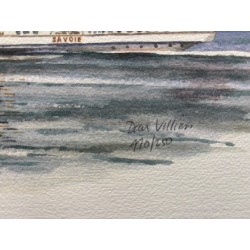 Bateaux vapeur du Léman / série de 4 tirages