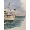 Bateaux vapeur du Léman / série de 4 tirages