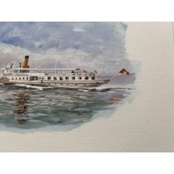 Bateaux vapeur du Léman / série de 4 tirages