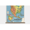 Détail inférieur North America Wall Map Erstwhile