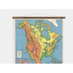 Nordamerika-Wandkarte