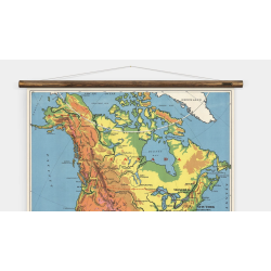 Detail supérieur North America Wall Map Erstwhile