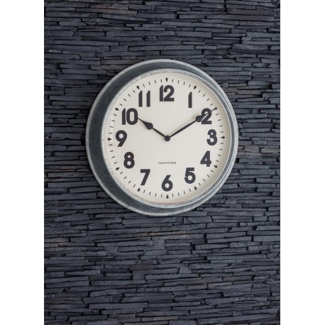 Horloge murale XXL en acier galvanisé