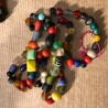 Collier multicolore perles de verre Népal