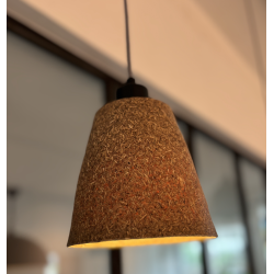 Lampe suspension copeaux