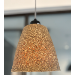 Lampe suspension copeaux