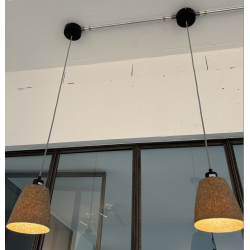 Lampe suspension copeaux